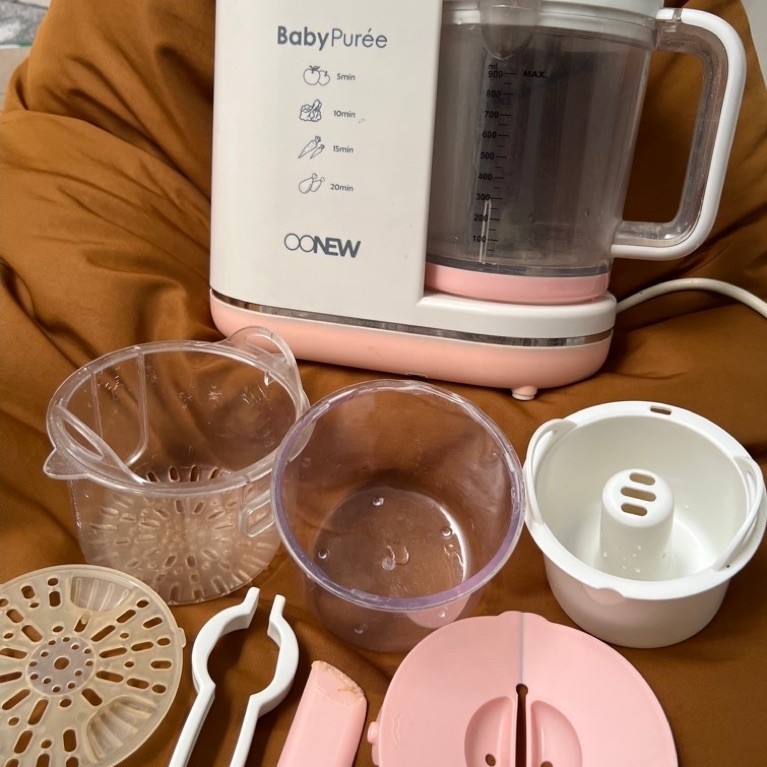 BabyPuree OONEW Blender Bubur Bayi Elektrik dengan Aksesori Penggiling dan Cup