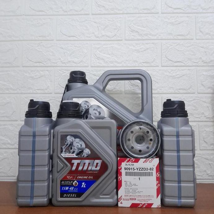 Onetop- New- Paket Oli Tmo Diesel 15W-40+Filter Oli Innova/Fortuner/Reborn/Hilux