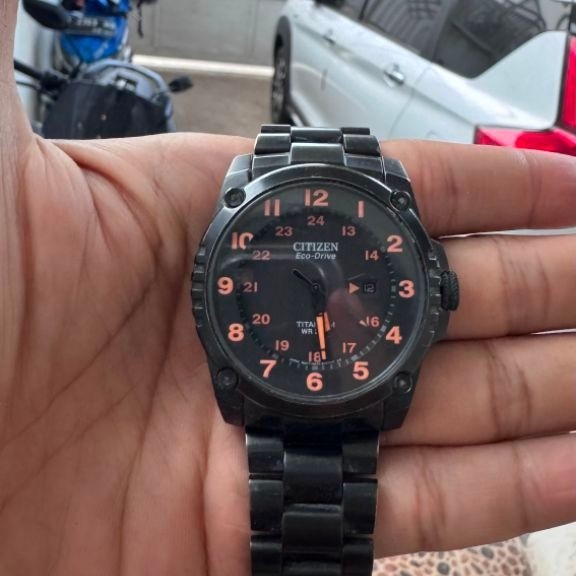 Jam Tangan Citizen Eco-Drive Titanium Steel Analog Pria