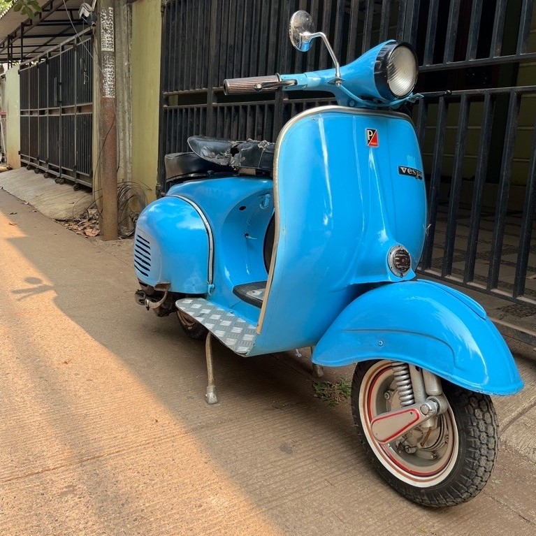 vespa super repro vbb tahun 75 full restorasi full papper