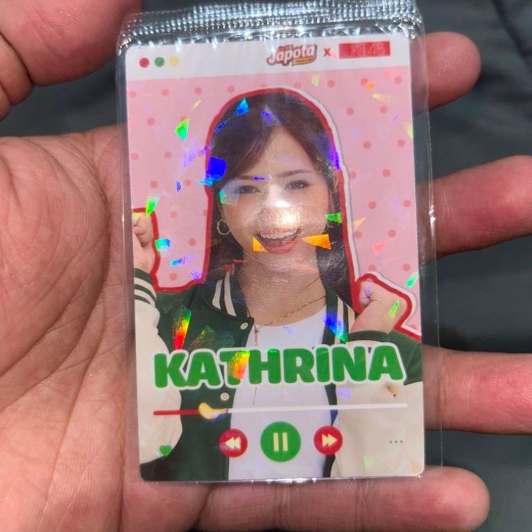 Photocard japota x jkt48 hologram kathrina rare