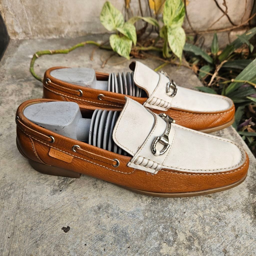 sepatu loafer second a.testoni size 41,5(26cm)
