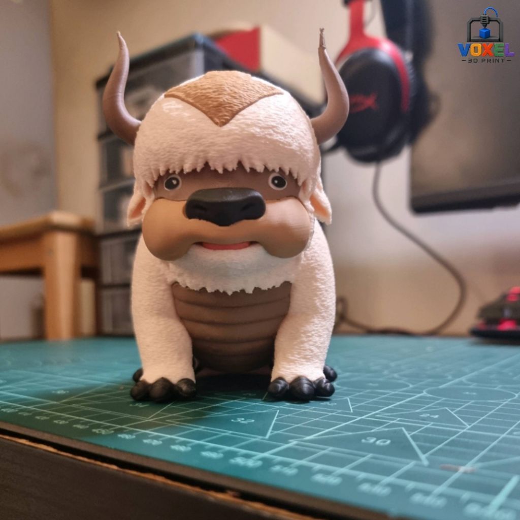 Action Figure Appa & Aang Avatar The Last Airbender | Figurine Display Koleksi