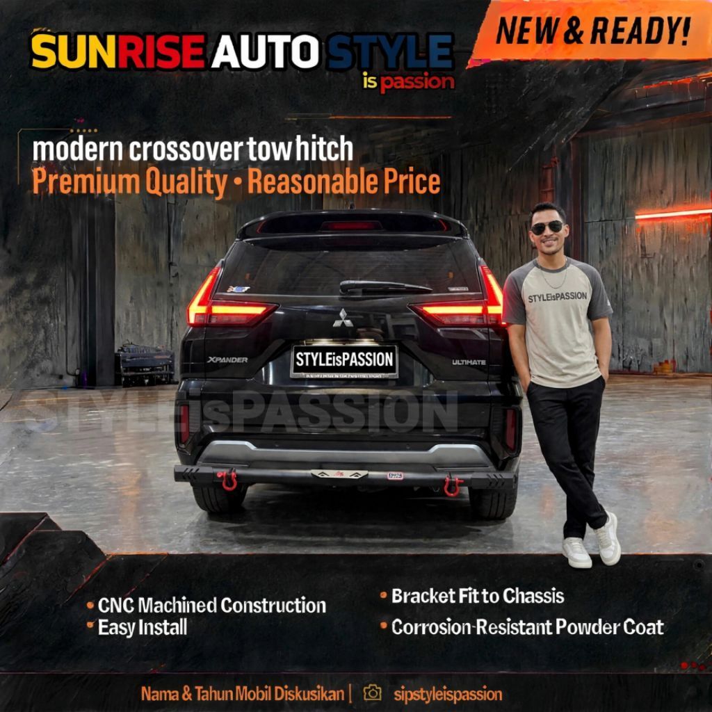 Towing Hitch Bumper Belakang Xpander Exceed Xpander Ultimate Xpander Cross Xpander Sport GLX GLS - T