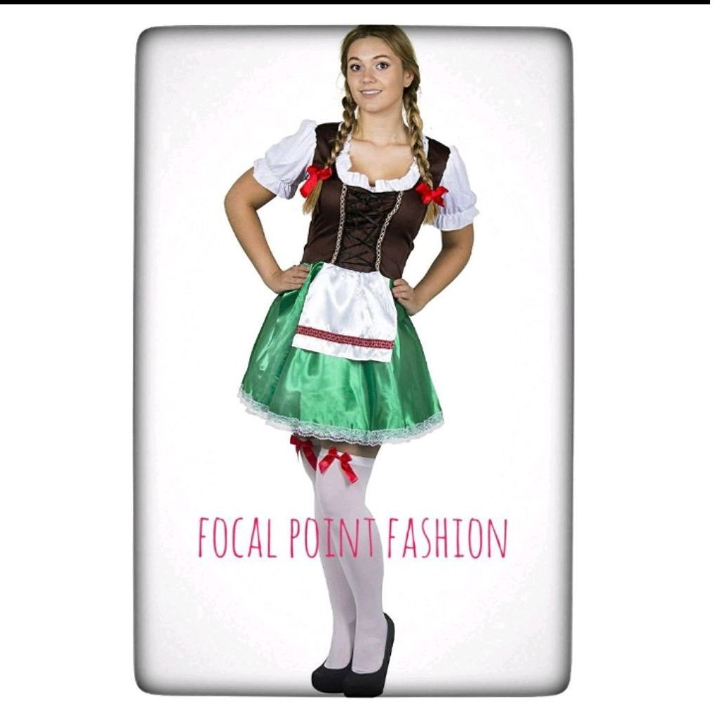 kostum Jerman bavarian Oktoberfest wanita dewasa dirndl costume