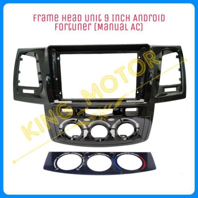 Frame HU Head Unit 9 Inch Android Fortuner