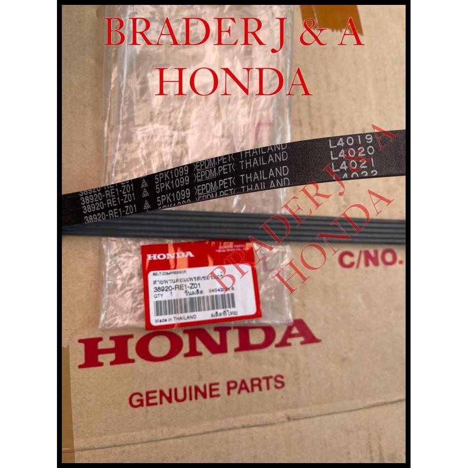 BEST DEAL FANBELT SABUK 5PK PANJANG 1099 V BELT DRIVE BRIO CBU 2012 2013 2014 HONDA 38920-RE1-Z01 5P