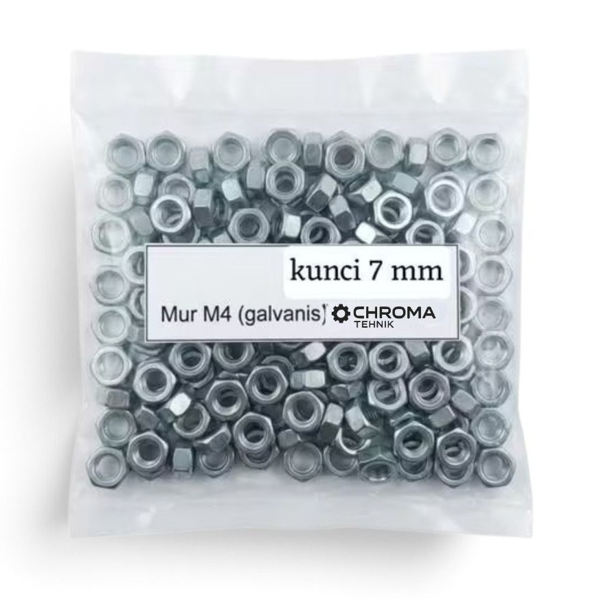 Mur M4 Galvanis 100pcs Mur Baut Hexagonal Anti Karat Baut M4