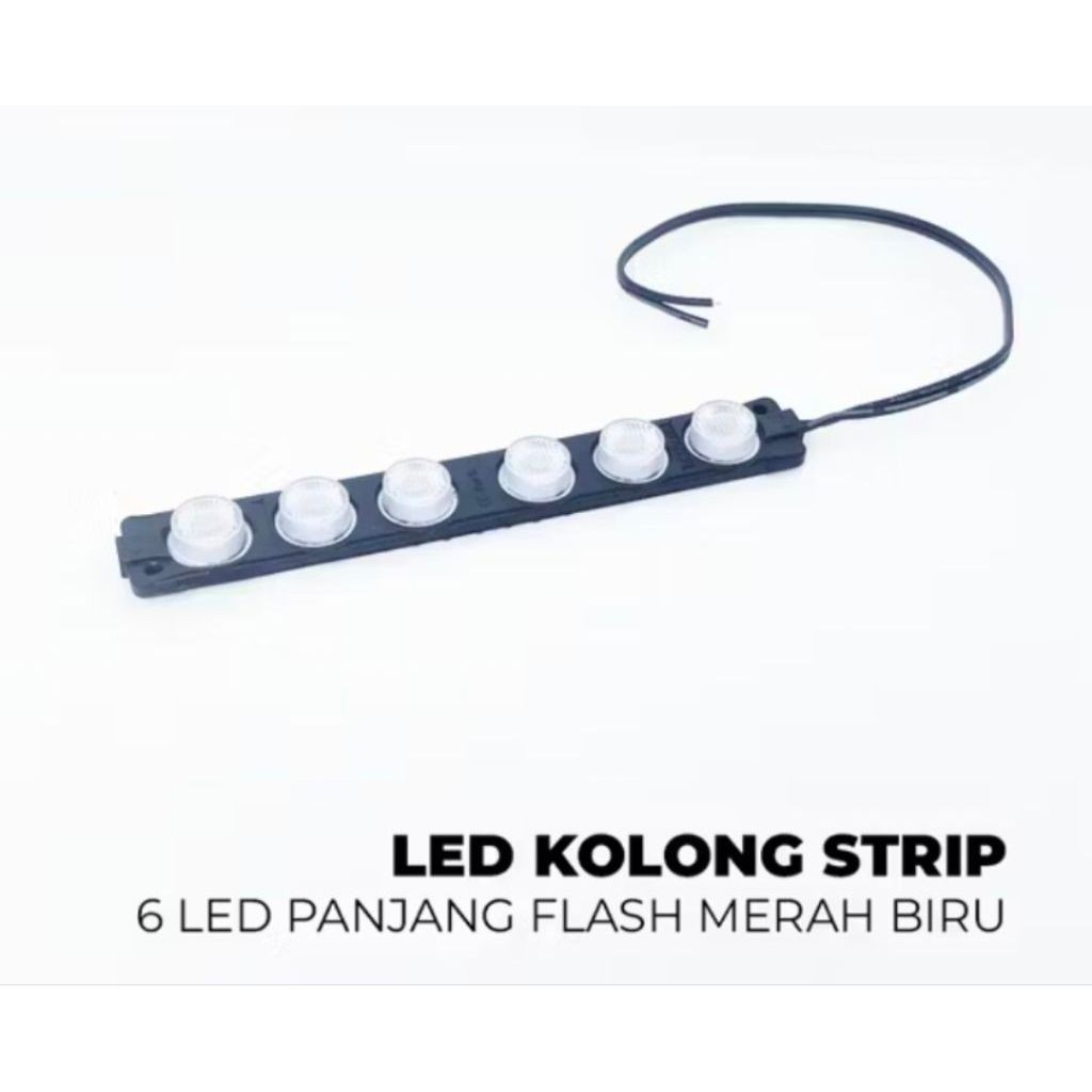 Led modul mata 6 KEDIP merah & biru 12v dan 24v