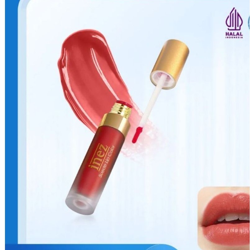 inez suede lip color /lipstik tahan lama/lipstik inez/lipstik matte