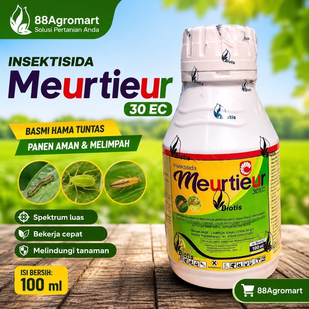 Meurtieur 100ml Obat Ulat Jagung Obat Ulat Grayak Obat Hama Jagung Insektisida Ulat Emamektin Benzoa