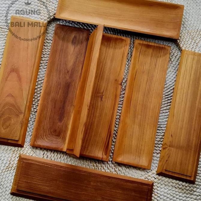 Piring kayu | piring kayu persegi panjang | wooden plates