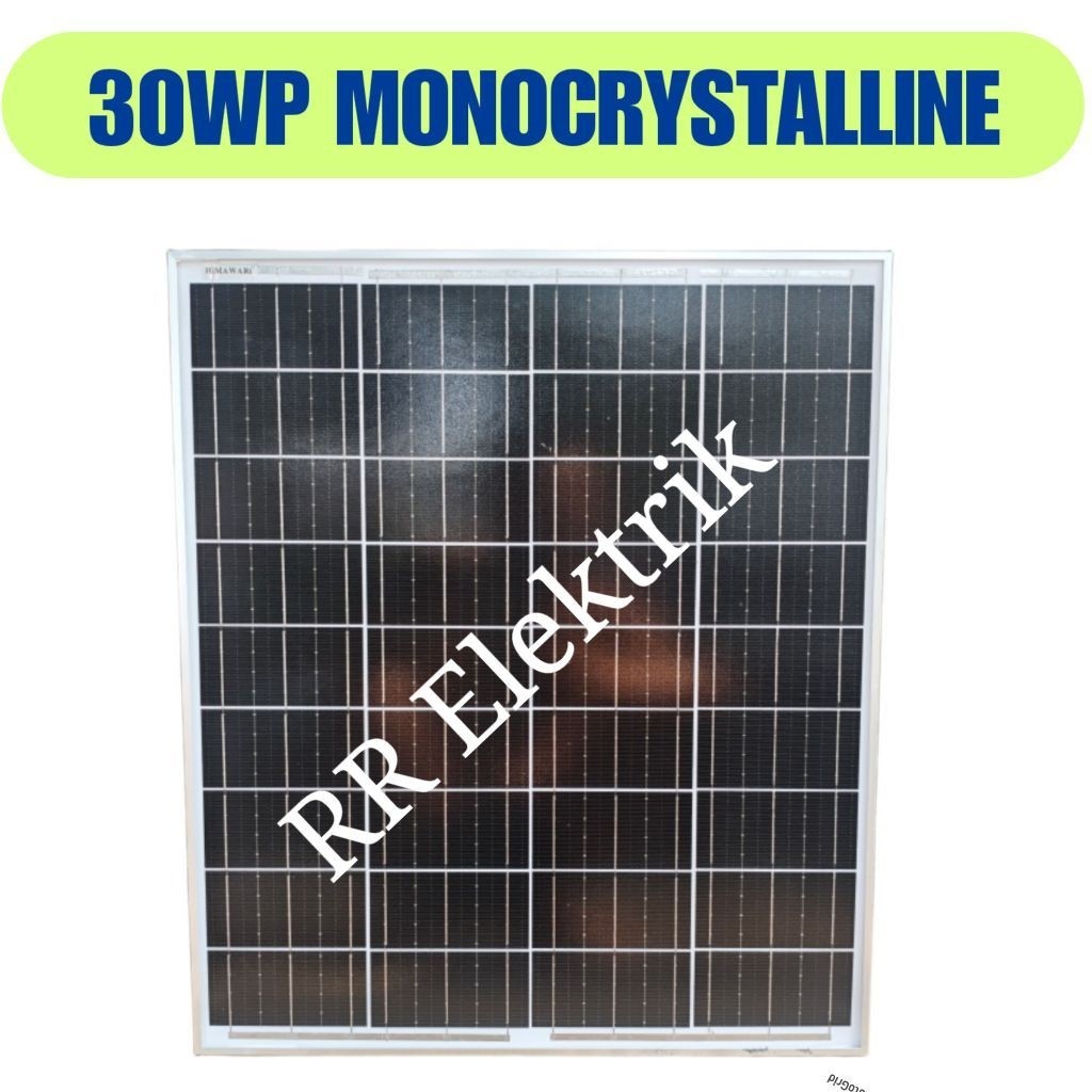 Solar Panel Solar Cell Panel Surya 30wp Mono Himawari 30 Wp Monocrystalline