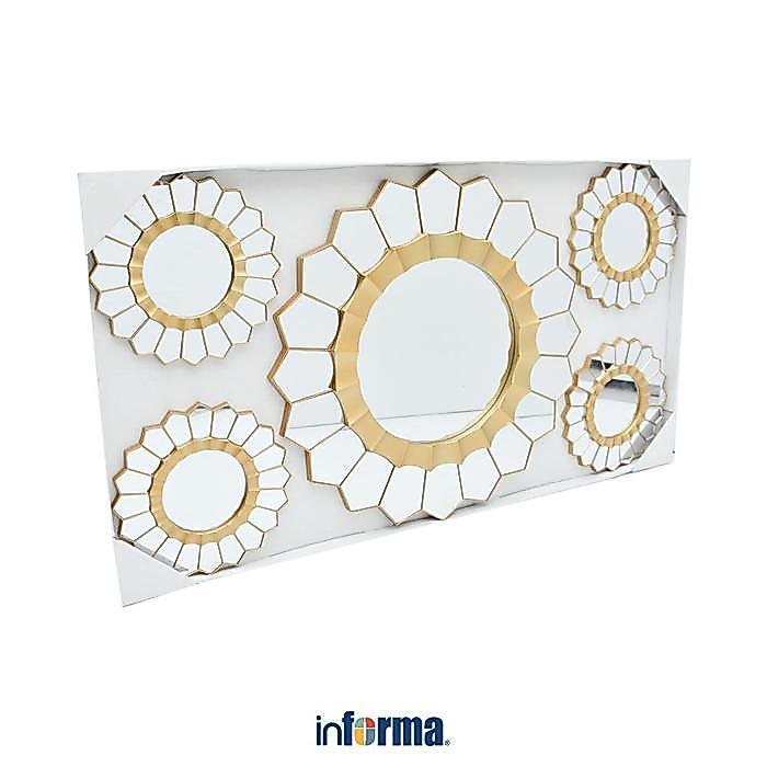 SALE Informa Hiasan Dinding Set 5 pcs Km34 - Gold Wall Art Dekorasi Dinding Wall Decoration