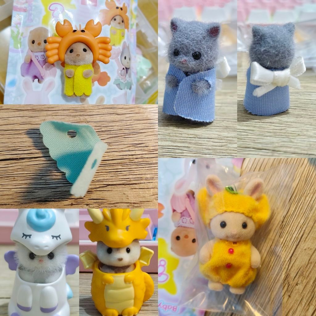 Sylvanian families hamster otter flora rabbit midnight cat veggie babies limited edition kostum SHAR