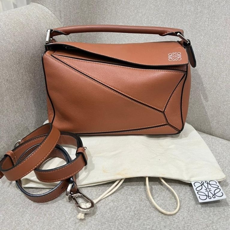 Loewe Puzzle Small Tan Slingbag Leather2020 Preloved