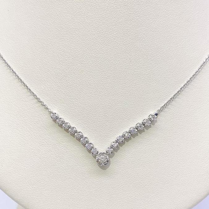 Terbaik Kalung Berlian Solitaire / Koye Berlian KNK603546 - Kimberly Jewellery Terimakasih