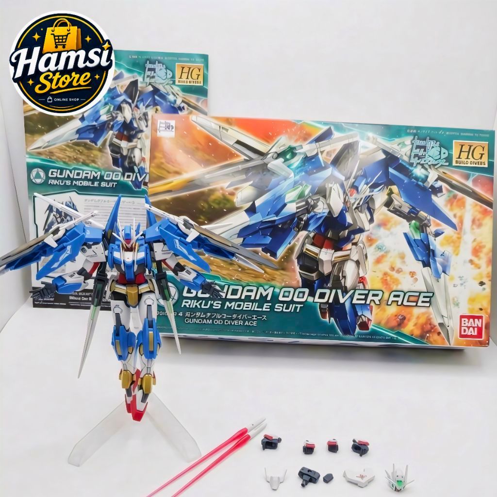 Finished Display - HG GUNDAM 00 DIVER ACE (Minus ORI BANDAI) - Upgrade Matt Coating