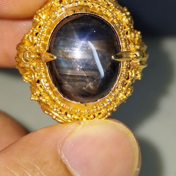 Bangsing biru parthawijaya / blue sapphire star no treatment