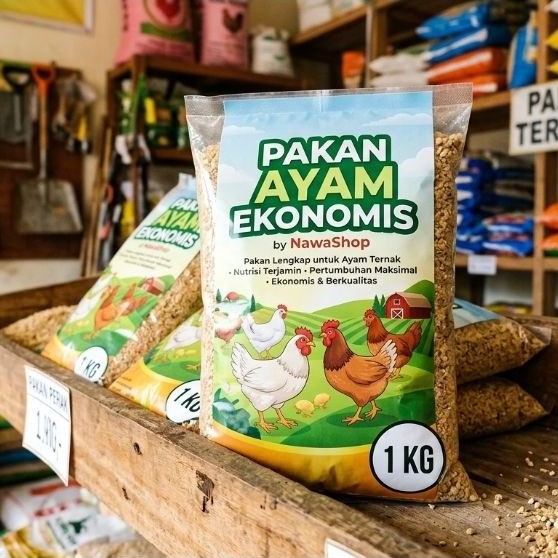 Pakan ayam ekonomis 1kg (REPACK) COMFEED BR1