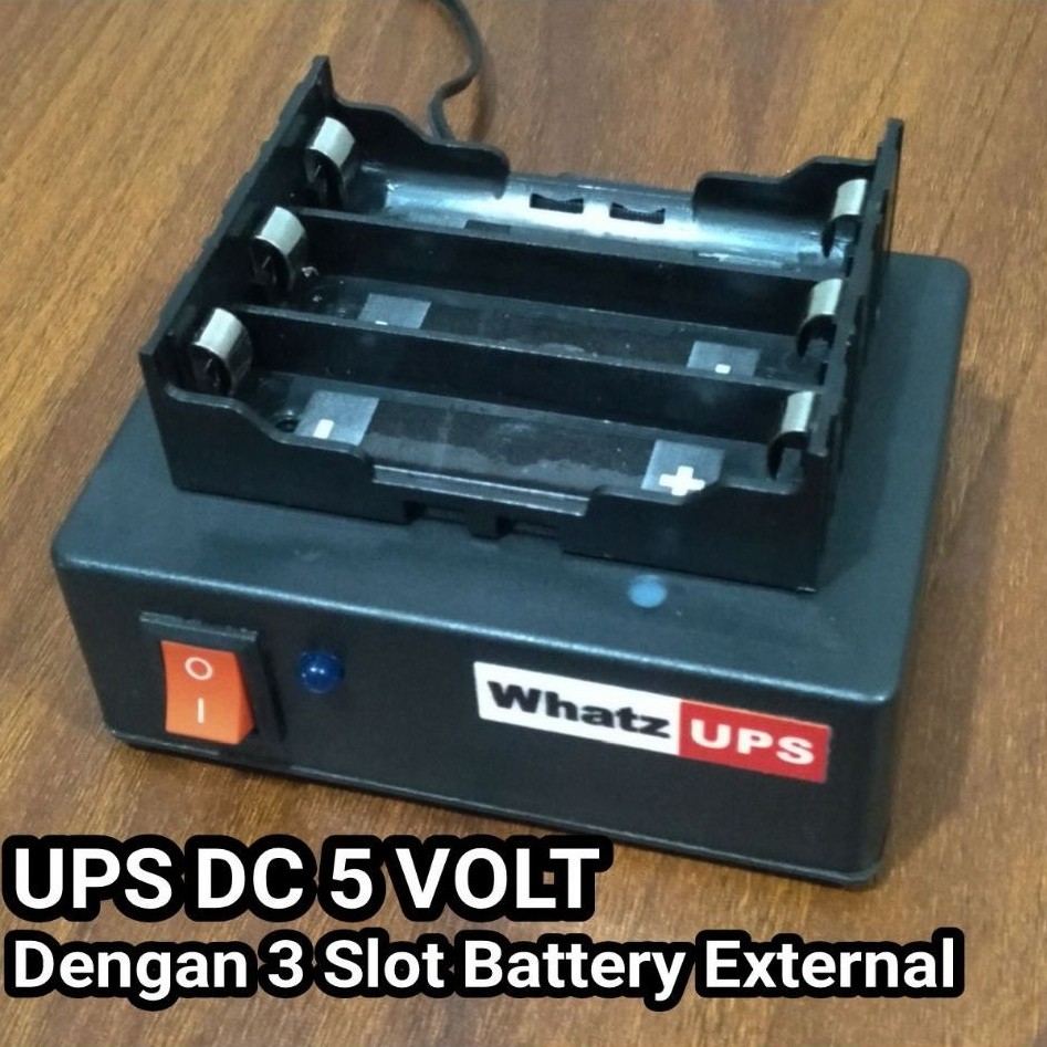 UPS MINI DC 5 VOLT dengan  BATTERY EXTERNAL cocok untuk HTB WIFI CCTV