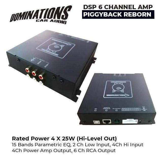 EVAHI DSP Processor Amplifier 6 Channel Piggyback Reborn Dominations Audio