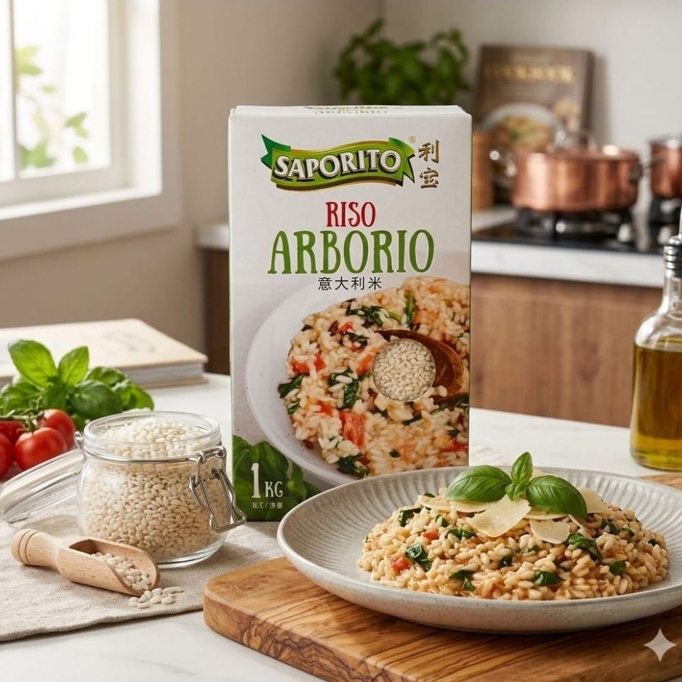Saporito Riso Arborio Rice 1kg Untuk Risotto