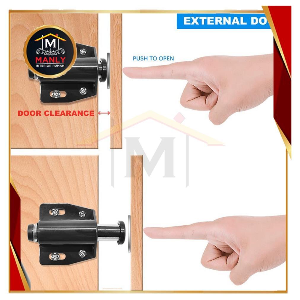 Magnet Single Magnet Double Push Kunci Magnet Lemari Kaca Push Open - Single