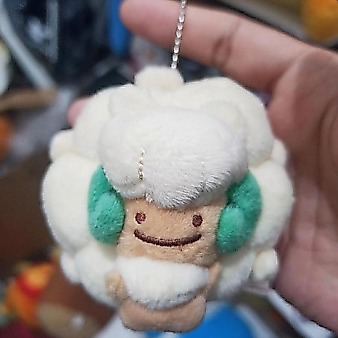 Boneka Pokemon Charm Plush Whimsicott Ditto Face Original Pokemon Center