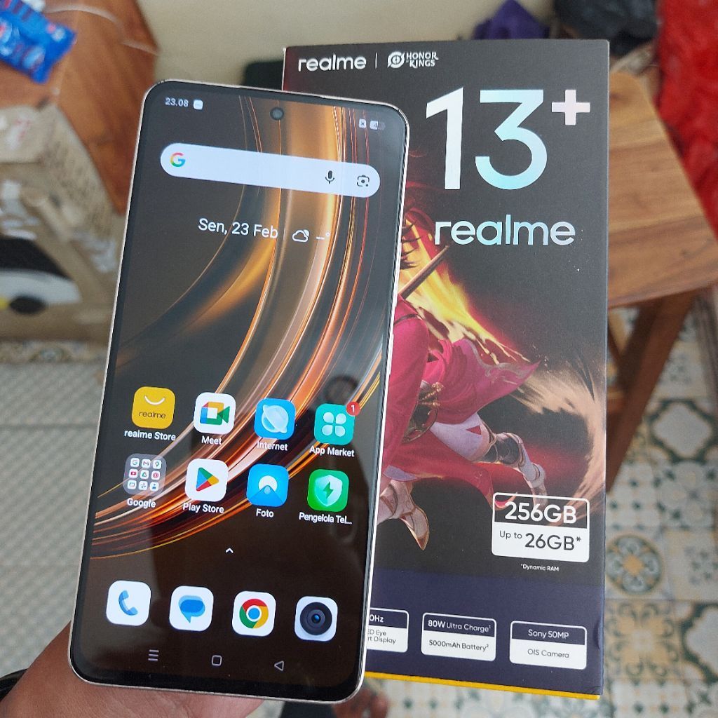 realme 13 plus Ram 12GB Internal 256GB HP Second Seken Bekas Fullset [murah] hp murah