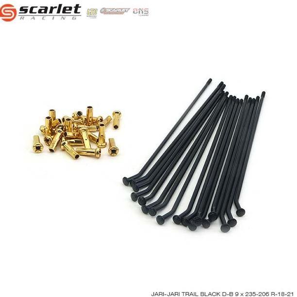 Scarlet Racing - Jari Jari Roda Sepeda Motor Trail Ruji Depan Belakang 9 x 235 206 R 18 21