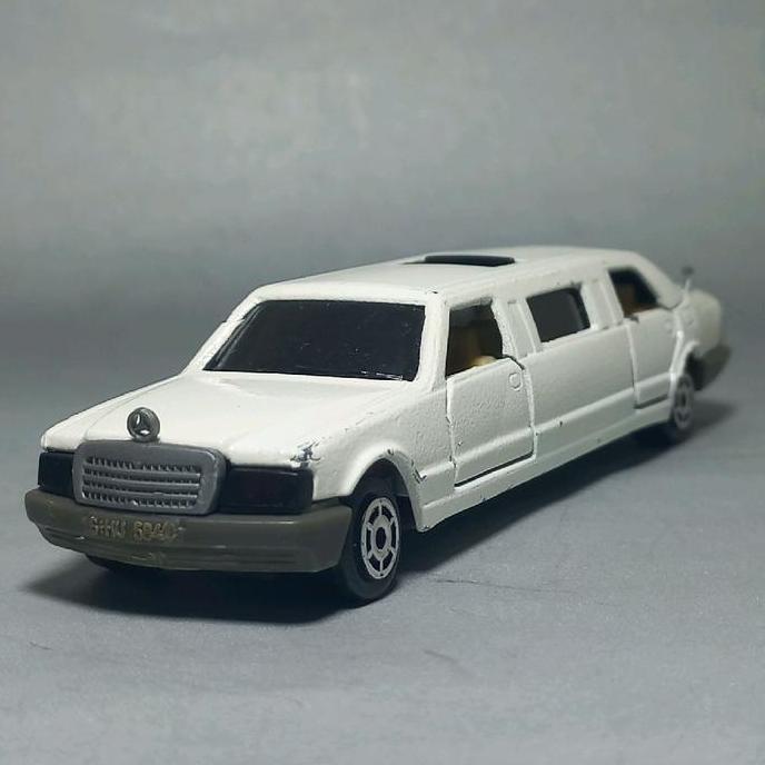 MAJORETTE MERCEDES LIMOUSINE W124 DIECAST E CLASS BOXER LIMO 1:58 V124 PUTIH / WHITE ORIGINAL RARE B