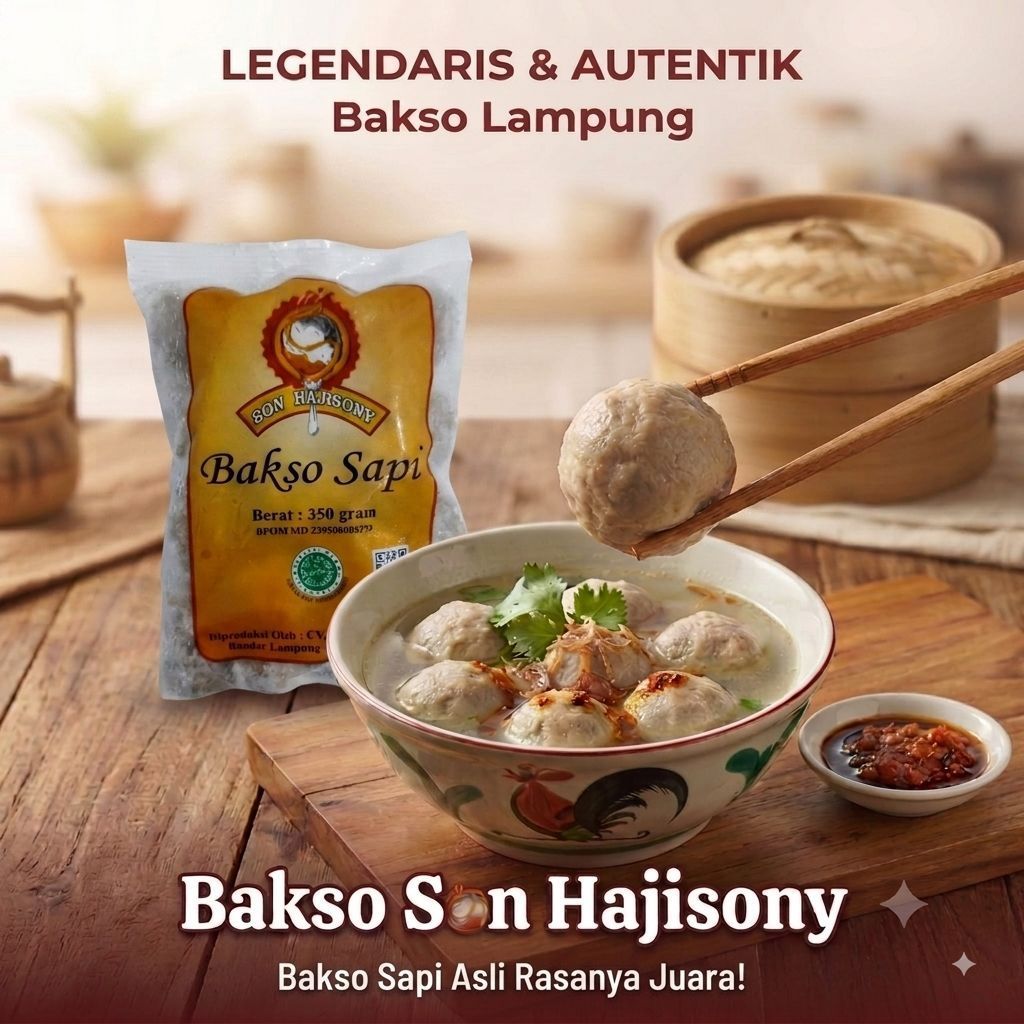 Bakso Sony Lampung Bakso Sapi 350g Halal Bakso Son Haji Sony Asli Lampung