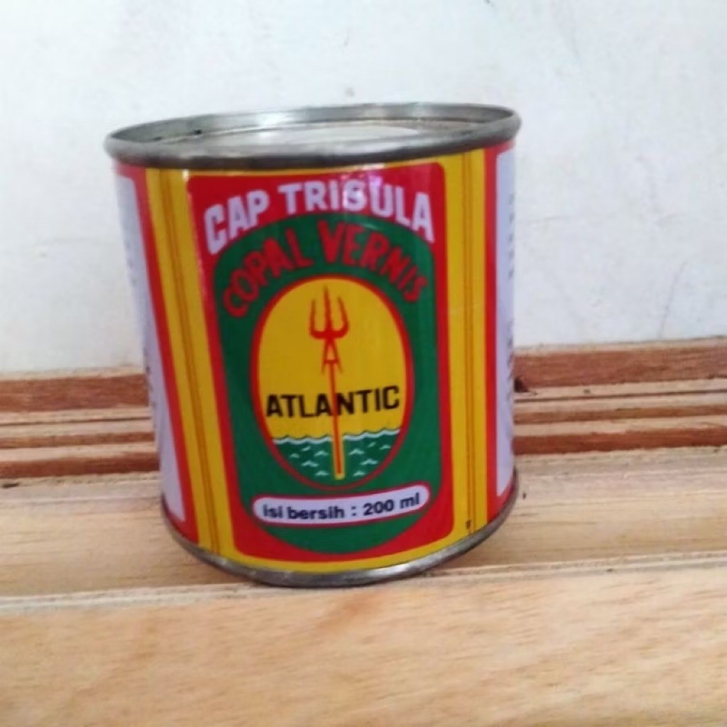 Copal Vernis Pengilap Kayu dan Besi Atlantis Cap Trisula 200 ml