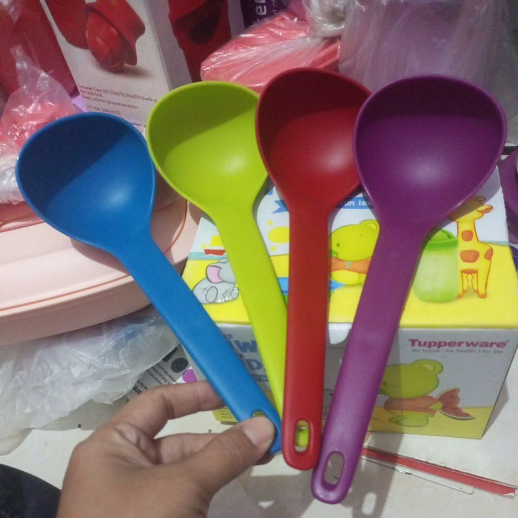 centong nasi centong sayur baru tupperware original