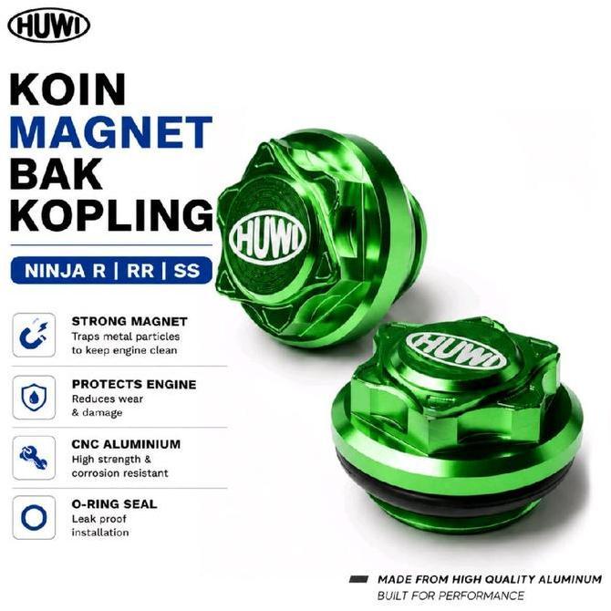 Promo Koin Magnet Bak Kopling Ninja R RR SS dengan Magnet Kuat Melindungi Mesin dari Geseran dan Ker