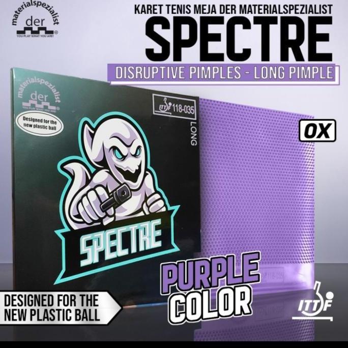 Karet Bat Der Materialspezialist Spectre Purple Bintik Panjang OX