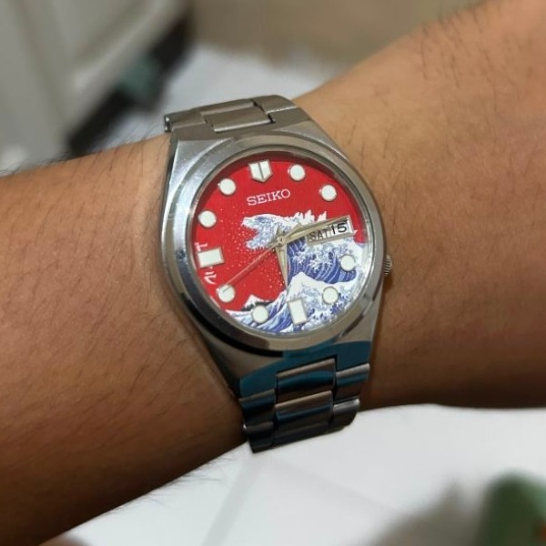 Seiko 5 7S26 Mod Dial Gozilla Wave