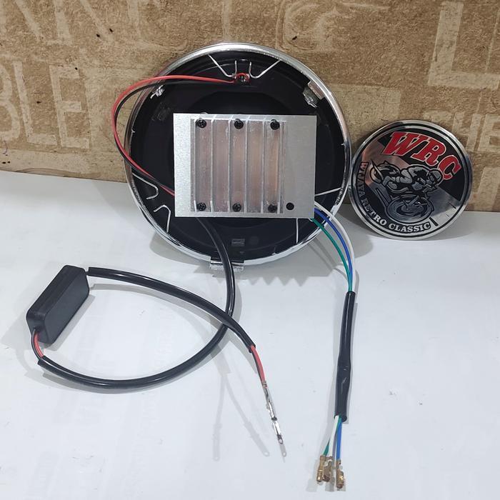 Reflektor Lampu Depan Headlamp Honda C70 Led Daymaker Original Dan Terpercaya