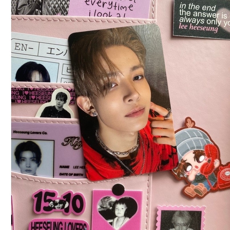 [OFFICIAL HEESEUNG PC] Photocard PC ENHYPEN heeseung jungwon jay jake snghoon sunoo ni-ki POB YZY d: