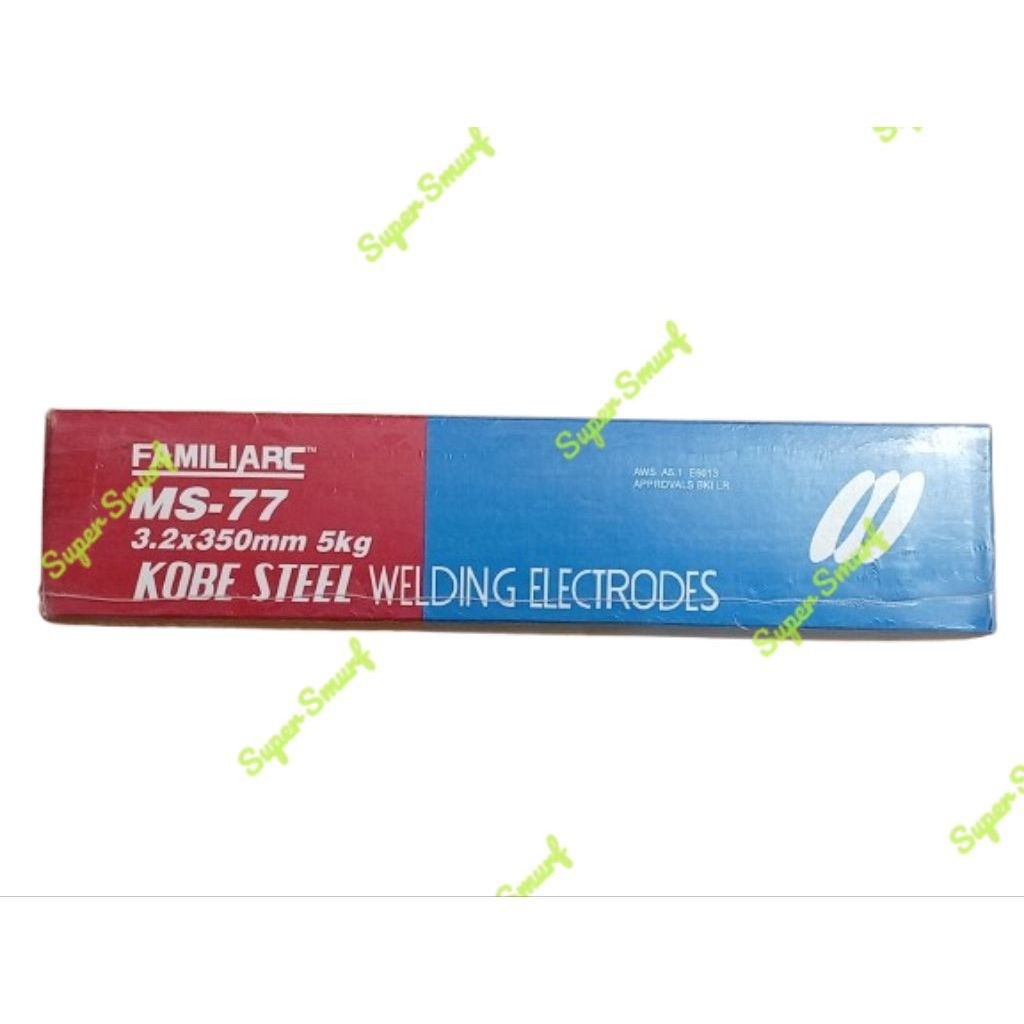 KAWAT LAS KOBE STEEL Welding Electrodes MS77 3.2× 350mm 5kg Elektroda Las Tahan Panas Untuk Pengelas