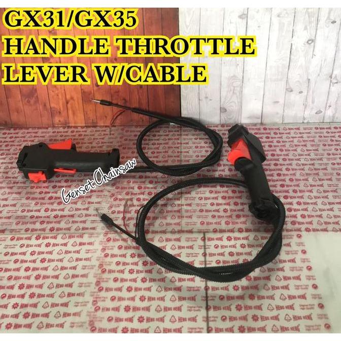 GX35 Stelan Gas GX31 Throttle Lever Gagang Mesin Potong Rumput 4 Tak