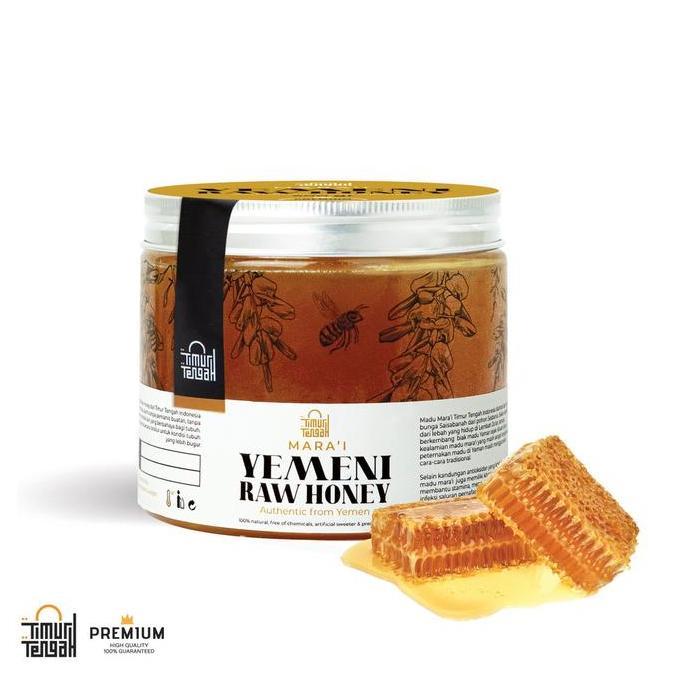 Timur Tengah Madu Yaman Asli Murni Marai 500 gr Raw Honey Yemeni Pure Premium Kental