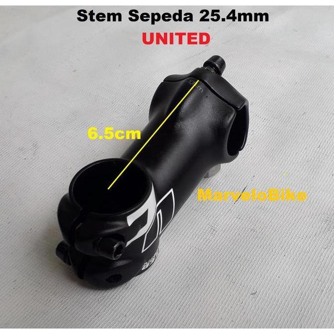 Promo Head Stem Sepeda 25.4mm Standar Merk UNITED Stem Sepeda MTB Fixie Balap UNITED Diskon