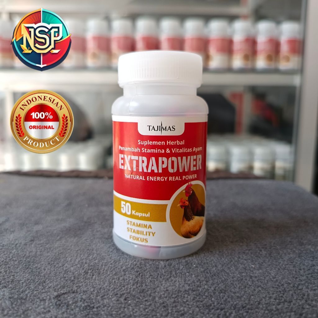 Extrapower || Natural Energy Real Power || Tajimas || Suplemen Ayam || 50 Kapsul