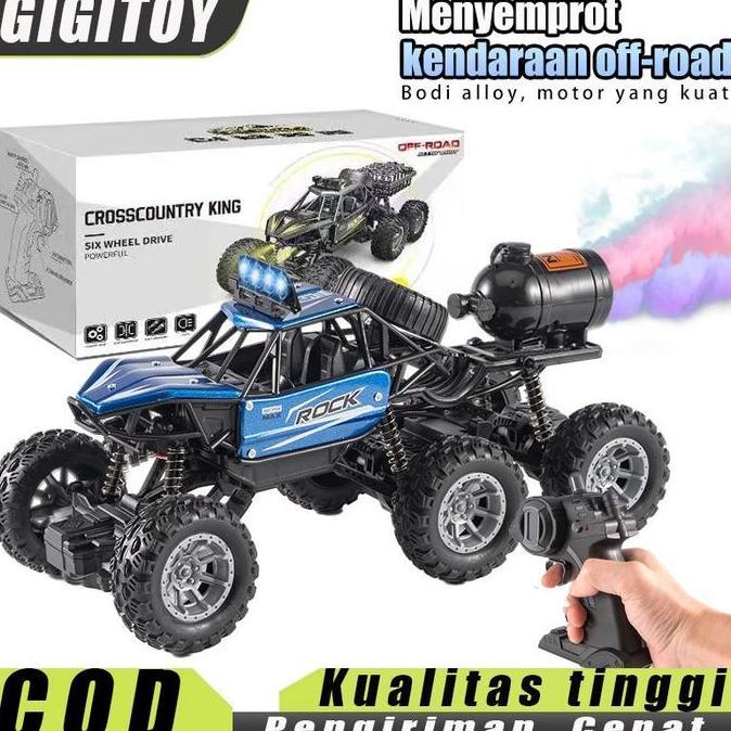 Pikyo Mobil Remote Contro 4Wd Alloy Off-Road Car Mainan Rock Crawler 6 Roda Mainan Rock Crawler 6 Ro