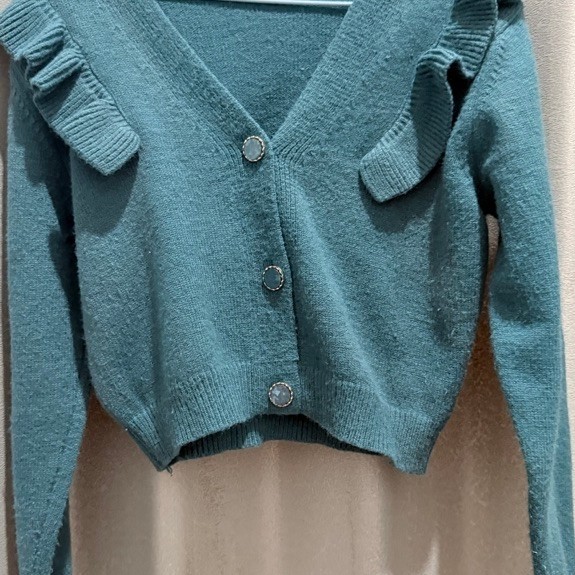 cardigan ruffle