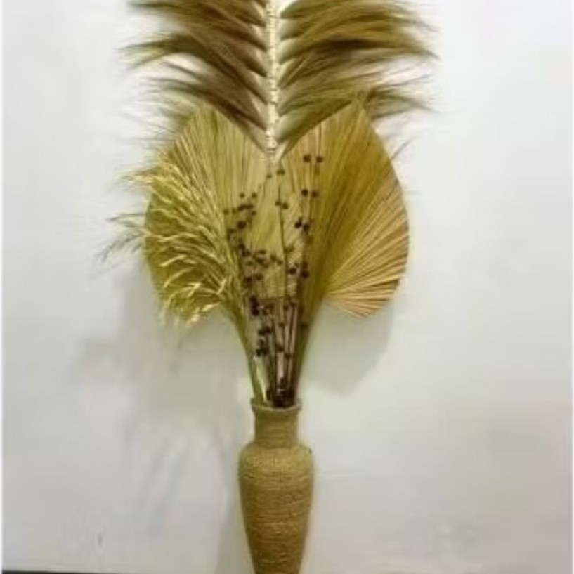 Paket vas dan bunga kering rustic aesthetic