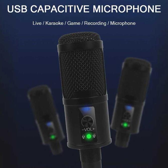DAIMISO Microphone Condenser USB DJ Live Recording with Stand