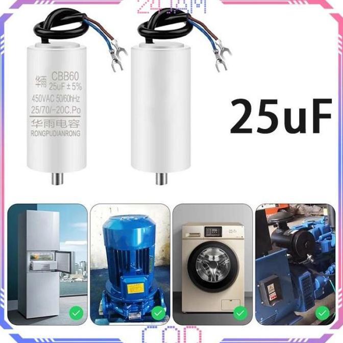TSP Kapasitor Kompresor Listrik 25uf Kapasitor Cbb60 25uf Kapasitor 25uf 450V Capacitor